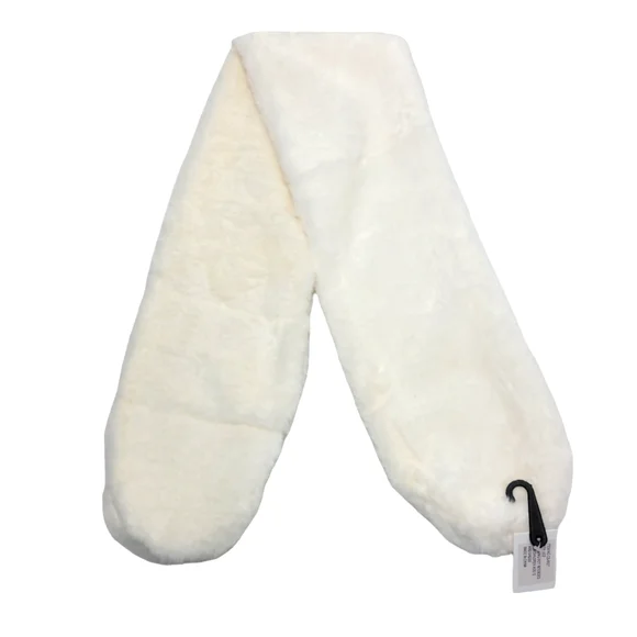 Fabulous Oblong Faux Fur Cream Collar Scarf OS - Picture 4 of 4